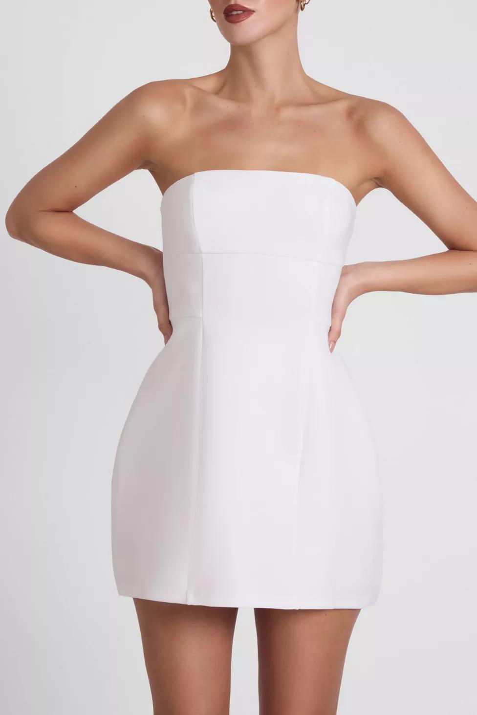 LEAU Eres Strapless Bustier Mini Dress by LEAU