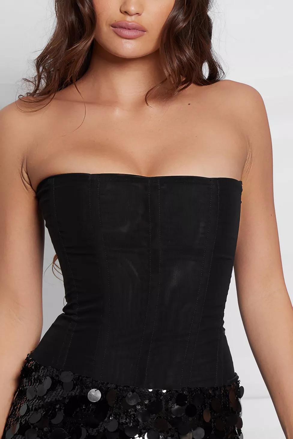 LEAU Muse Mesh Corset Top by LEAU