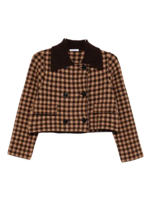 double-breasted checked jacket by LEBOR GABALA