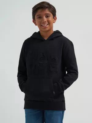 Boy's Embossed Logo Fleece Hoodie | Boy's Boys | Lee® by LEE JEANS