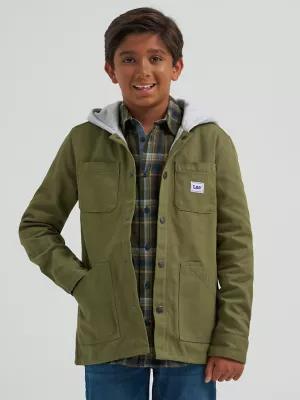 Boy's Hooded Canvas Work Jacket | Boy's Boys | Lee® by LEE JEANS Boy's Hooded Canvas Work Jacket | Boy's Boys | Lee® by LEE JEANS