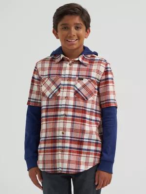 Boy's Hybrid Poplin Plaid Shirt | Boy's Boys | Lee® by LEE JEANS
