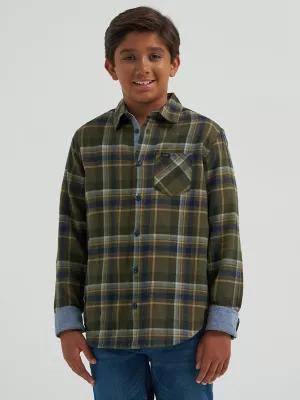 Boy's One Pocket Plaid Flannel Shirt | Boy's Boys | Lee® by LEE JEANS
