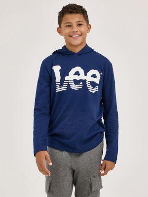 Boy's Stripe Twitch Logo Hoodie Tee | Boy's Boys | Lee® | Shipping to Canada by LEE JEANS
