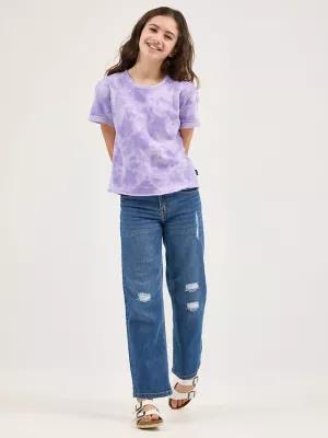 Girl's Distressed Wide Leg Jean in Chelsea by LEE JEANS