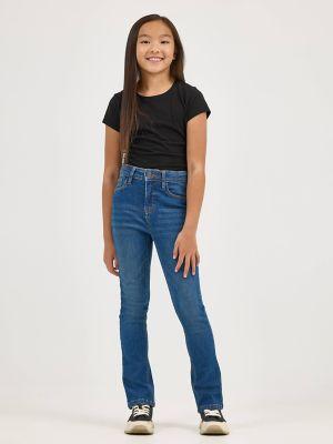 Girl's High Rise Flare Jean in Lux Blue by LEE JEANS