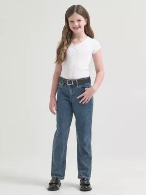 Girl's Lee® x J.Crew Vintage Straight Jean in Medium Wash by LEE JEANS