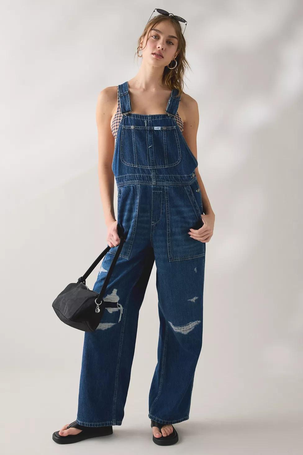 Lee Relaxed Straight Bib Denim Overalls by LEE JEANS