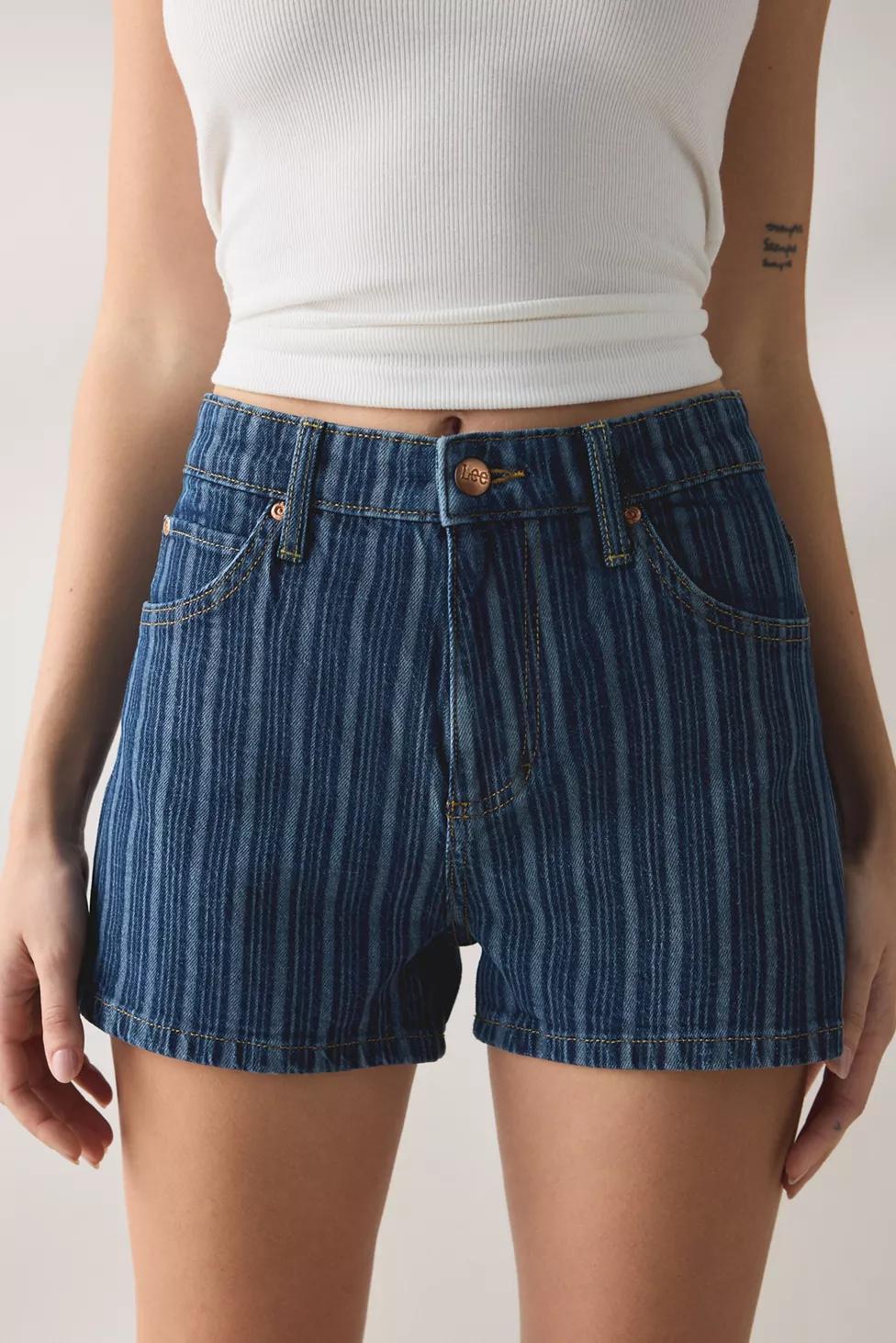 Lee Sonic Speed Stripe 3" Denim Shorts by LEE JEANS