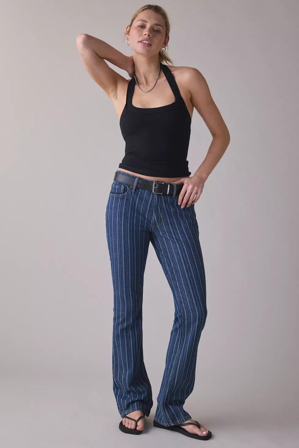 Lee Sonic Speed Stripe Mid-Rise Bootcut Jeans by LEE JEANS