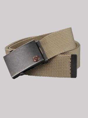 Mens Canvas Buckle Belt:Khaki:One Size | Men's Luggage & Accessories | Lee® | Shipping to Canada by LEE JEANS