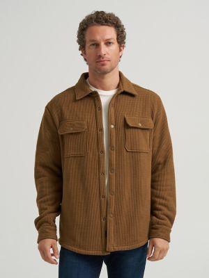 Men's Chunky Waffle Sherpa Lined Shirt Jacket | Men's Jackets & Outerwear | Lee® by LEE JEANS