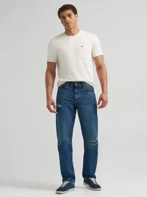 Men's Distressed 100% Cotton Relaxed Straight Jean | Men's Jeans | Lee® by LEE JEANS