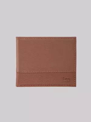 Mens Embossed Logo Bifold Wallet:Cognac:One Size | Men's Luggage & Accessories | Lee® | Shipping to Canada by LEE JEANS