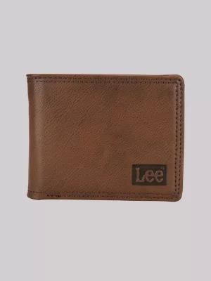 Mens Embossed Logo Tumbled Passcase Wallet:Brown:One Size | Men's Luggage & Accessories | Lee® by LEE JEANS