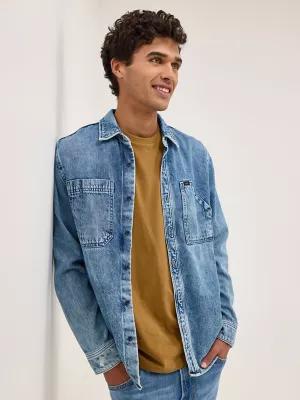 Men's Engineer Button Down Overshirt | Men's Jackets & Outerwear | Lee® by LEE JEANS