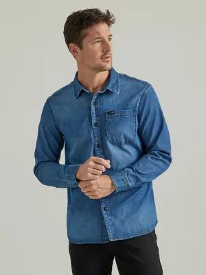 Men's Extreme Motion All Purpose Denim Button Down Shirt | Men's Tops & Tees | Lee® by LEE JEANS