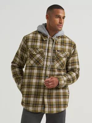 Men's Hooded Sherpa Lined Shirt Jacket | Men's Jackets & Outerwear | Lee® by LEE JEANS