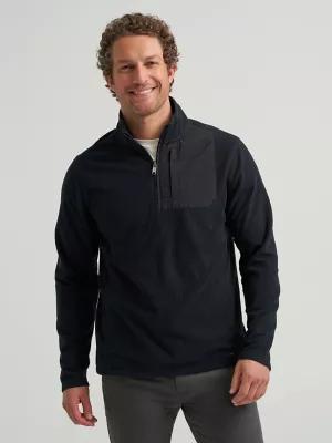 Men's Polar Fleece Quarter Zip Mock Neck Sweater | Men's Tops & Tees | Lee® by LEE JEANS