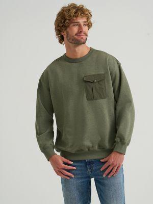 Men's Quilted Crew Sweatshirt | Men's Tops & Tees | Lee® by LEE JEANS