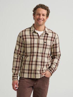 Men's Relaxed Fit Plaid Overshirt | Men's Tops & Tees | Lee® | Shipping to Canada by LEE JEANS