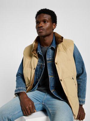 Men's Reversible Western Puffer Vest | Men's Jackets & Outerwear | Lee® | Shipping to Canada by LEE JEANS