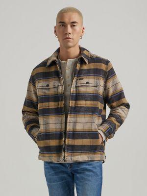 Men's Sherpa Lined Flannel Overshirt | Men's Tops & Tees | Lee® | Shipping to Canada by LEE JEANS
