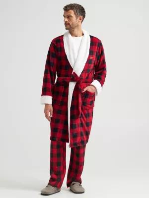 Men's Sherpa Lined Flannel Robe | Men's Luggage & Accessories | Lee® | Shipping to Canada by LEE JEANS