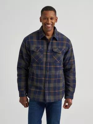 Men's Sherpa Lined Flannel Shirt Jacket | Men's Tops & Tees | Lee® by LEE JEANS
