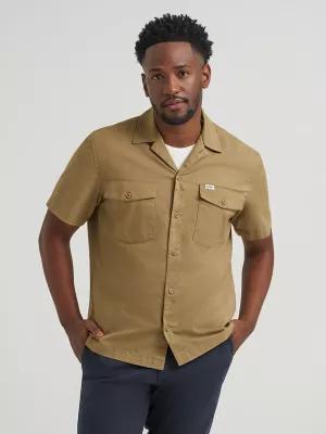 Men's Short Sleeve Relaxed Fit Button Down Workshirt | Men's Tops & Tees | Lee® by LEE JEANS