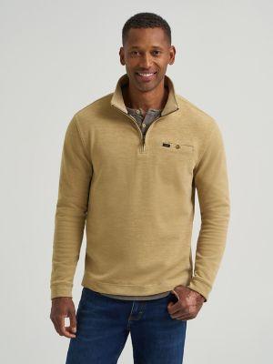 Men's Ultra Soft Quarter Zip Mock Neck Sweater | Men's Tops & Tees | Lee® | Shipping to Canada by LEE JEANS