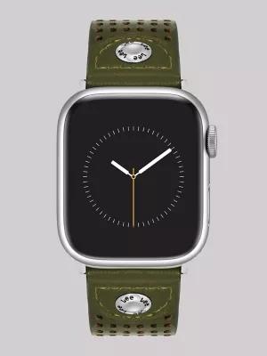 Perforated Vegan Leather Universal Watchband:Green:One Size | Men's Luggage & Accessories | Lee® | Shipping to Canada by LEE JEANS Perforated Vegan Leather Universal Watchband:Green:One Size | Men's Luggage & Accessories | Lee® | Shipping to Canada by LEE JEANS