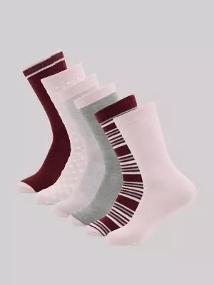 Women's 6-Pack Assorted Crew Socks | Women's Luggage & Accessories | Lee® | Shipping to Canada by LEE JEANS