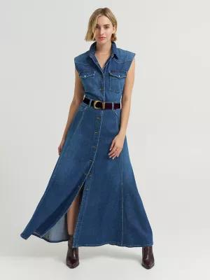 Women's Belted Maxi Shirt Dress | Women's Skirts & Dresses | Lee® by LEE JEANS