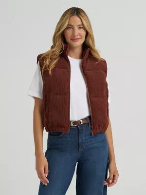 Women's Corduroy Puffer Vest | Women's Jackets & Outerwear | Lee® | Shipping to Canada by LEE JEANS