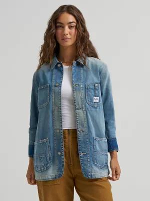 Women's Denim Utility Chore Jacket | Women's Jackets & Outerwear | Lee® by LEE JEANS
