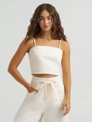Women's Detachable Straps Linen Tube Top | Women's Tops & Tees | Lee® | Shipping to Canada by LEE JEANS