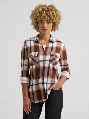Women's Double Pocket Plaid Button Down Shirt | Women's Tops & Tees | Lee® | Shipping to Canada by LEE JEANS