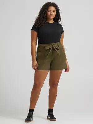 Women's High Rise Bow Short (Plus) | Women's Shorts | Lee® | Shipping to Canada by LEE JEANS