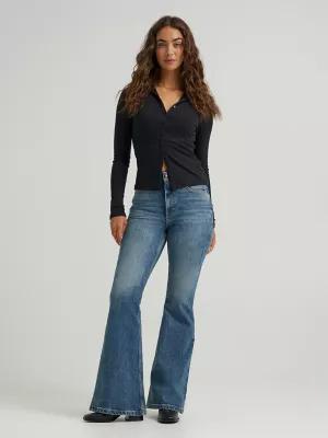 Women's High Rise Flare Jean | Women's Jeans | Lee® by LEE JEANS