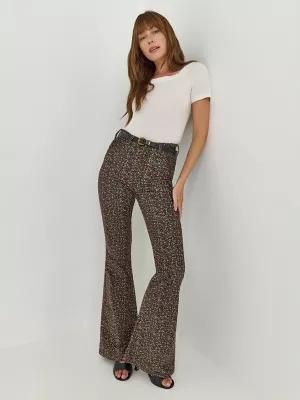 Women's High Rise Floral Print Corduroy Flare Jean | Women's Jeans | Lee® | Shipping to Canada by LEE JEANS