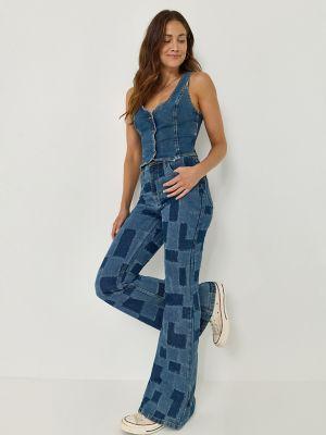 Women's High Rise Patchwork Flare Jean | Women's Jeans | Lee® by LEE JEANS