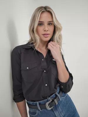 Women's Lee® x J.Crew Jules Garment-Dyed Western Shirt | Women's Tops & Tees | Lee® | Shipping to Canada by LEE JEANS