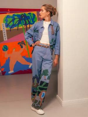 Women's Lee® x Ruohan Wang Rose Garden Print Wide Leg Jean | Women's Jeans | Lee® | Shipping to Canada by LEE JEANS