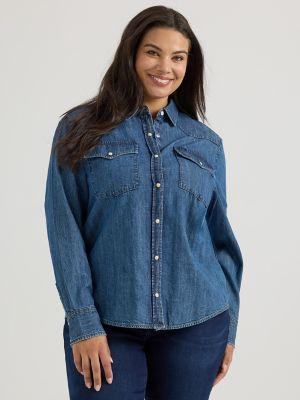 Women's Legendary Western Shirt (Plus) | Women's Tops & Tees | Lee® | Shipping to Canada by LEE JEANS
