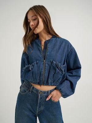 Women's Oversized Denim Bubble Jacket | Women's Jackets & Outerwear | Lee® | Shipping to Canada by LEE JEANS