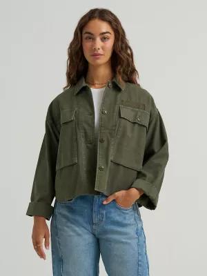Women's Oversized Double Pocket Utility Overshirt | Women's Tops & Tees | Lee® by LEE JEANS
