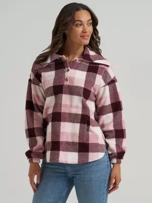 Women's Printed Sherpa Pullover | Women's Jackets & Outerwear | Lee® | Shipping to Canada by LEE JEANS