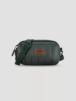 Womens Quilted Puffer Camera Bag:Dark Green:One Size | Women's Luggage & Accessories | Lee® by LEE JEANS