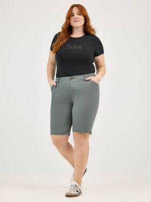Women’s Regular Fit Chino Bermuda Shorts (Plus) | Lee® by LEE JEANS